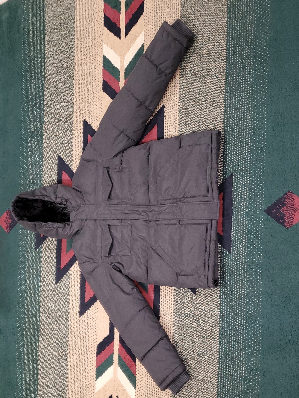 Old Navy Gray Lightweight Heritage Puffer Jacket